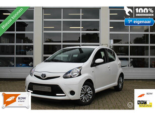 Toyota Aygo 1.0-12V VVT-I 5-Deurs Facelift 2 Comfort-Cool Ledverlichting Airconditioning Centrale Deurvergr. op Afstandsbed. Elek. Ramen Stuurbekrachtiging Dubbele Speakers Radio/Cd/Mp3/Aux 12Volt Aansluiting Isofix SUBLIEME STAAT! Distributieketting! Nie