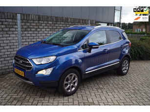 Ford EcoSport 1.0 EcoBoost Titanium 125PK Autom Half Leder Stoel/Stuur en Voorruitverw Navi Camera Clima Cruise PDC LMV Trekh ENZ.