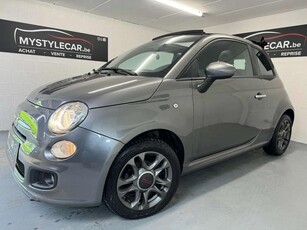 Fiat 500C 1.2i Sport, Cabriolet, Airco Euro 6b,Garantie 1an