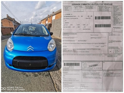 Prêt à immatriculé très belle Citroën C1 essence 1000cc