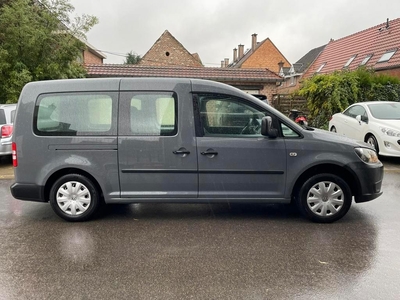 Vw caddy maxi 1.6 tdi 114000 km 5 pl dubbele cabine 09/2012