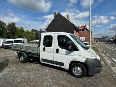 PEUGEOT BOXER KIPPER 2.2 HDI 150PK DUBBELE CABINE 7 ZITPLAAT