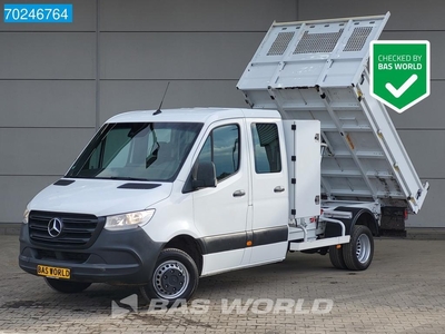 Mercedes Sprinter 514 CDI Dubbel cabine Kipper met kist 3500