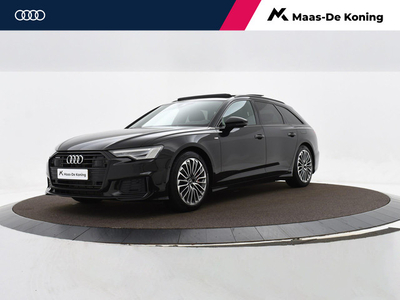 Audi A6 Avant 55 Tfsi e 367pk S-Tronic quattro Competition | Keyless | P-Sensoren | Elek. Stoelen | Panoramadak | Navi | Carplay | Trekhaak | 19'' Inch | Garantie t/m 18-05-2026 of 100.000km