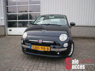 Fiat 500 C 1.2 Lounge zwart/beige combinatie