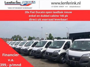 Fiat Ducato 2.2 Mjet 140 pk L4 Pick Up / Open Laadbak va 399