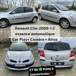 Renault Clio-1.2 essence Automatique-Car play+Airco- CT