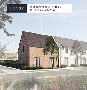 Nieuwbouw – landelijke halfopen bebouwing (lot 22)