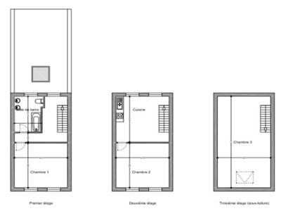 Te huur Waver centrum (rue de Namur), triplex 2 slaapkamers