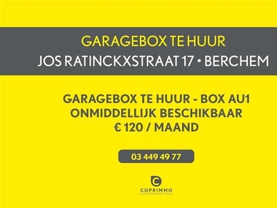 Garagebox te huur op toplocatie!