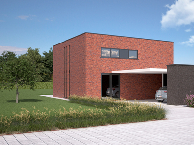 Te bouwen moderne BEN-woning (3 slk) op perceel van 1550m²