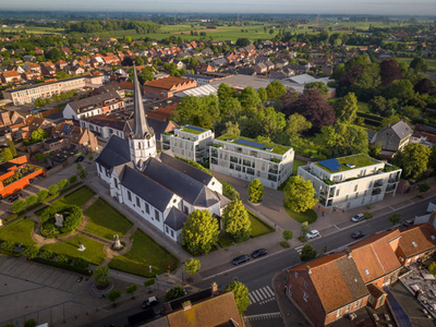 Nieuwbouwappartementen in het centrum van Sleidinge.