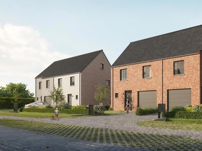 Hedendaagse, 3-gevel nieuwbouwwoning te Geraardsbergen.