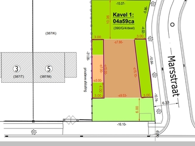 Bouwgrond (459m²) voor OB te koop op toplocatie