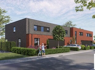 NIEUW te bouwen HOB in zwart-rode gevelsteen+inpandige garag