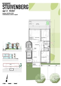 Nieuwbouwappartement met 2 slaapkamers, terras en garage