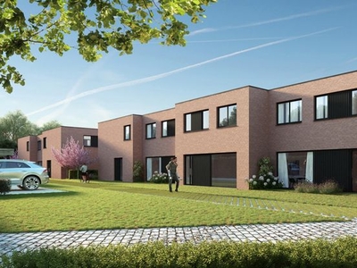 Nieuwbouwwoningen langs de Cooppallaan te Wetteren