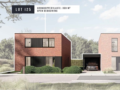 Strak moderne villa aan nieuw park