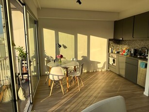 Moderne studio met terras en prachtig zicht over Antwerpen