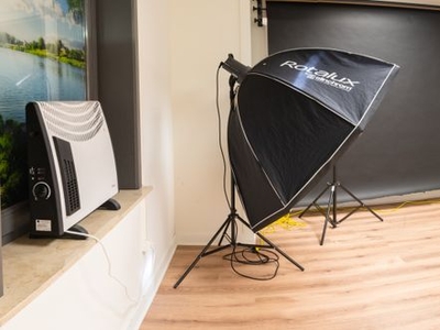 Kantoor of studio voor muziek of fotografie