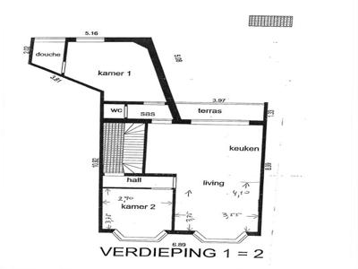 MODERN APPARTEMENT OP 1E VERD. MET 2 SLAAPKAMERS