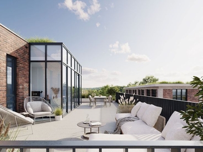 Ruim penthouse met gigantisch terras (65m²) in Sinaai