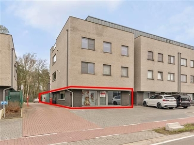 Gelijkvloers appartement met handelspand en tuin