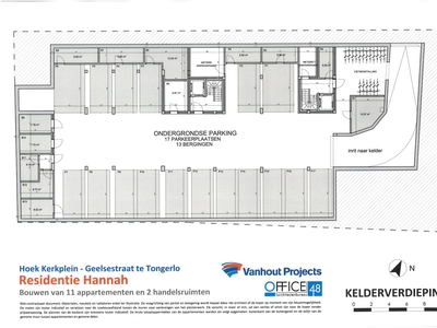 Laatste 2 ondergrondse parkeerplaatsen te koop