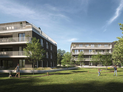 Nieuwbouw parkappartementen te Sint-Amandsberg.