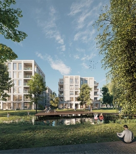 Penthouse met zicht op het park