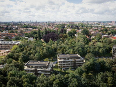 Nieuwbouw parkappartementen te Sint-Amandsberg.