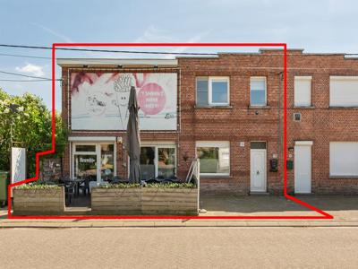 Handelspand met woning en handelsfonds te koop (potentieel t