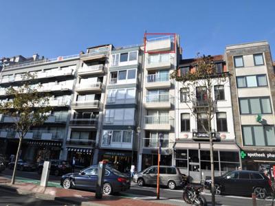 Penthouse met zonnig terras en zijdelings zeezicht