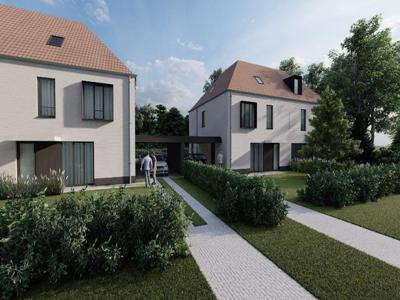 Zwijnaarde. 4 nieuwbouwwoningen in de groene rand rond Gent.