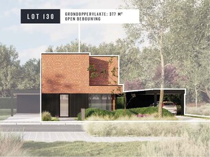 Strak moderne villa aan nieuw park