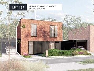 Strak moderne villa aan nieuw park