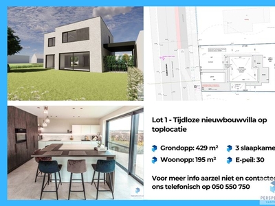 LOT 1 - Luxueus en energieneutraal 3-slaapkamer nieuwbou...