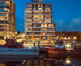 Appartement met subliem terras en zicht op het visserijdok