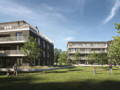 Nieuwbouw parkappartementen te Sint-Amandsberg.